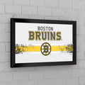 Miroir encadré avec logo des Boston Bruins