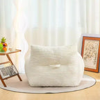 Fauteuil poire 180 kg, grand pouf en velours côtelé avec accoudoirs, mousse haute résilience pour adultes et adolescents