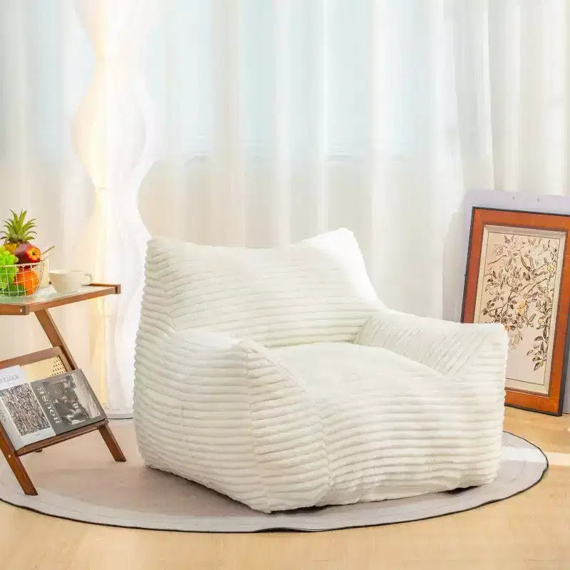 Fauteuil poire 180 kg, grand pouf en velours côtelé avec accoudoirs, mousse haute résilience pour adultes et adolescents