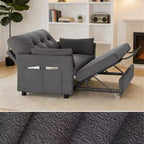 Canapé-lit convertible 51" avec poche latérale, petit canapé-lit 2 en 1 convertible pour appartement, chambre et petit espace