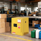 Armoire de stockage ignifuge 4 gallons, armoire de sécurité avec étagères réglables, portes à fermeture manuelle, acier galvanisé 17x17x22
