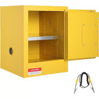 Armoire de stockage ignifuge 4 gallons, armoire de sécurité avec étagères réglables, portes à fermeture manuelle, acier galvanisé 17x17x22