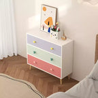 Commode enfant 3 tiroirs, Chevet bébé pour Chambre, Meuble de rangement pour enfant/tout-petit pour Salon, Chambre de bébé, Crèche, Placard, Appartement
