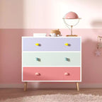 Commode enfant 3 tiroirs, Chevet bébé pour Chambre, Meuble de rangement pour enfant/tout-petit pour Salon, Chambre de bébé, Crèche, Placard, Appartement