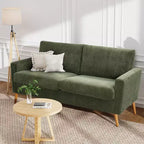 Causeuse moderne du milieu du siècle, canapé rétro de 172 cm avec assise profonde de 61 cm et support en bois massif de 360 kg