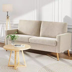Causeuse moderne du milieu du siècle, canapé rétro de 172 cm avec assise profonde de 61 cm et support en bois massif de 360 kg