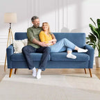 Causeuse moderne du milieu du siècle, canapé rétro de 172 cm avec assise profonde de 61 cm et support en bois massif de 360 kg