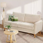 Causeuse moderne du milieu du siècle, canapé rétro de 172 cm avec assise profonde de 61 cm et support en bois massif de 360 kg