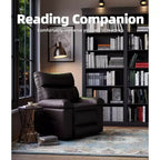Fauteuil inclinable surdimensionné avec fonction chauffante et massante, inclinable manuel et à bascule avec télécommande pour adultes, salon/chambre/crèche, crème