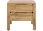 Angeria 2 Drawer Nightstand - NST3109 - Oak/Brass - Safavieh