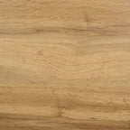 Table de chevet à 2 tiroirs Chêne et laiton, Panneaux de particules avec glissières métalliques et dos fini