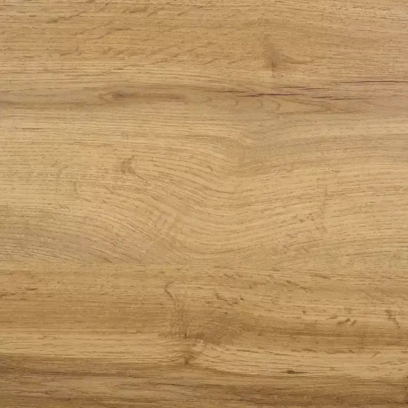 Table de chevet à 2 tiroirs Chêne et laiton, Panneaux de particules avec glissières métalliques et dos fini