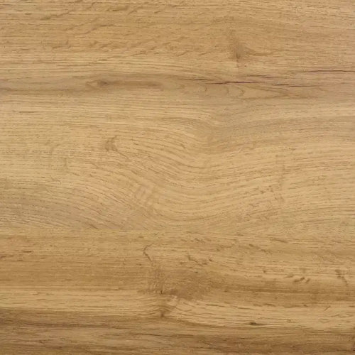 Table de chevet à 2 tiroirs Chêne et laiton, Panneaux de particules avec glissières métalliques et dos fini