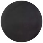 Table d'appoint ronde antique en fer noir, 45 cm, finition laquée, capacité 29 kg