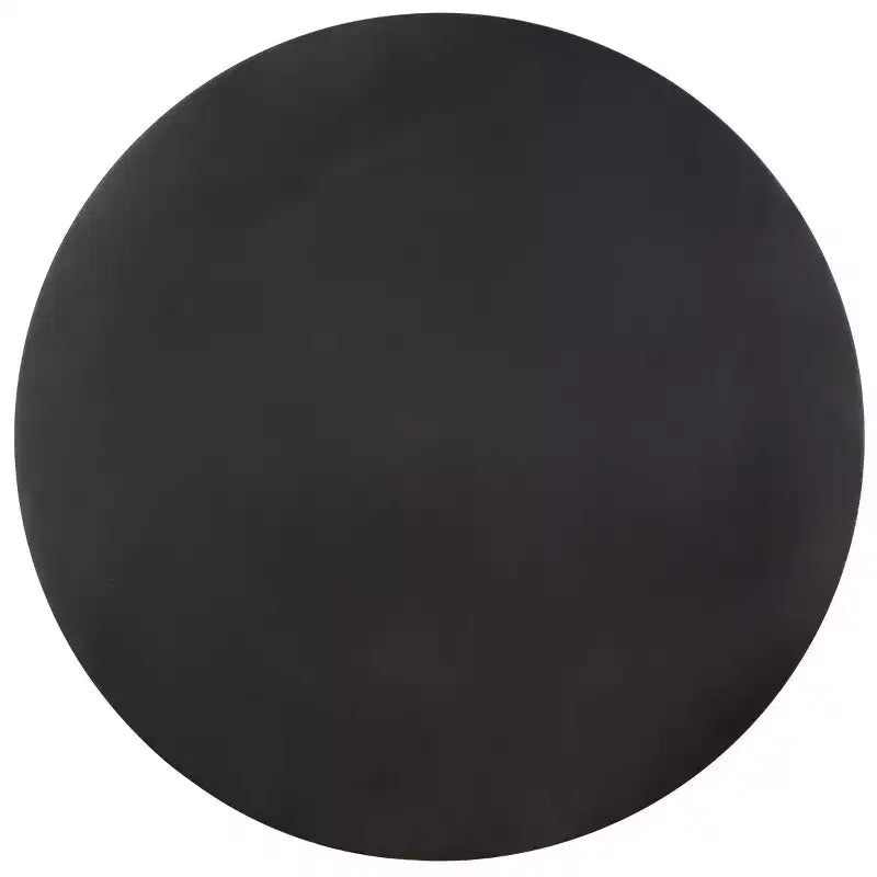Table d'appoint ronde antique en fer noir, 45 cm, finition laquée, capacité 29 kg