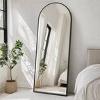 MAYEERTY 71X26 Inch Arched Full Length Mirror, Standing Hanging Leaning Wall Full Body Mirror