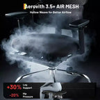 Fauteuil de jeu ergonomique en maille, usage intensif, avec dossier haut, accoudoirs relevables 4D, appui-tête et support lombaire réglables, capacité de 180 kg