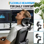 Fauteuil de jeu ergonomique en maille, usage intensif, avec dossier haut, accoudoirs relevables 4D, appui-tête et support lombaire réglables, capacité de 180 kg