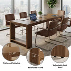 Bureau informatique pour deux personnes de 86 pouces, longue table de conférence de bureau