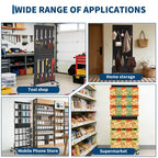 Présentoir autoportant à roulettes en panneau perforé 2X5, organisateur ajustable en panneau perforé pour foire artisanale, art, vente au détail, magasin, marché, maison et garage