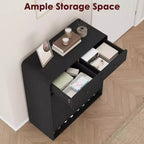 Meuble de rangement pour chaussures de 80 cm avec 2 portes et 2 tiroirs, étagères réglables, organisateur en bois autoportant pour entrée, couloir