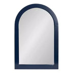 Armoire de toilette à miroir arqué avec fermeture magnétique et 3 étagères intérieures