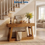 Console étroite de 60 pouces de style rustique avec tiroir, table d'appoint de canapé en bois avec étagère de rangement inférieure, pour salon, couloir, derrière le canapé