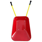 Brouette en métal pour enfants 15 kg Chariot de jardin pour enfants, Chariot utilitaire de jardin en acier robuste pour les feuilles, la terre, le sable, le jardinage extérieur