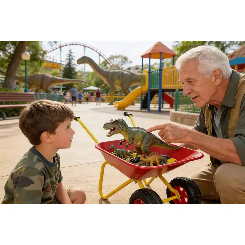 Brouette en métal pour enfants 15 kg Chariot de jardin pour enfants, Chariot utilitaire de jardin en acier robuste pour les feuilles, la terre, le sable, le jardinage extérieur