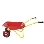 Brouette en métal pour enfants 15 kg Chariot de jardin pour enfants, Chariot utilitaire de jardin en acier robuste pour les feuilles, la terre, le sable, le jardinage extérieur