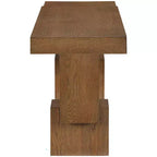 Console noire de 173 cm avec finition peinte, plateau en placage de bois d'acacia et cadre en bois massif