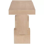 Console noire de 173 cm avec finition peinte, plateau en placage de bois d'acacia et cadre en bois massif