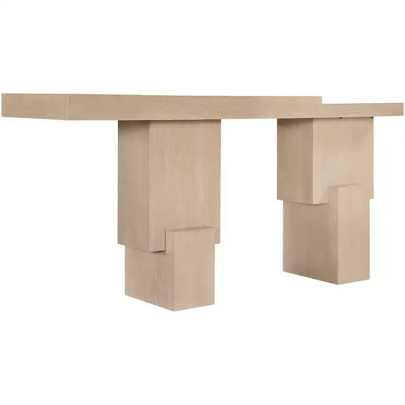 Console noire de 173 cm avec finition peinte, plateau en placage de bois d'acacia et cadre en bois massif