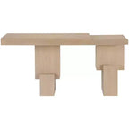 Console noire de 173 cm avec finition peinte, plateau en placage de bois d'acacia et cadre en bois massif