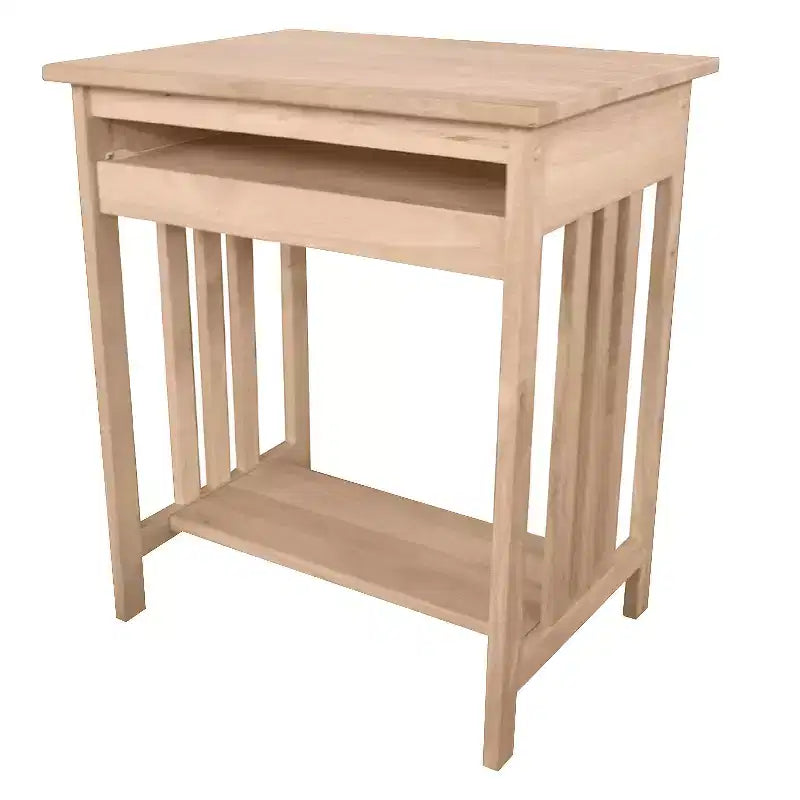 Support d'ordinateur en Paracord massif brut, Conception compacte avec tiroir pour clavier