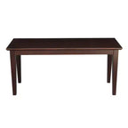 Banc classique en bois dur, 2 places, capacité de 204 kg, utilisation intérieure polyvalente