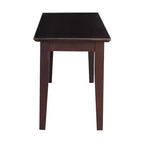 Banc classique en bois dur, 2 places, capacité de 204 kg, utilisation intérieure polyvalente
