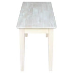 Banc classique en bois dur, 2 places, capacité de 204 kg, utilisation intérieure polyvalente