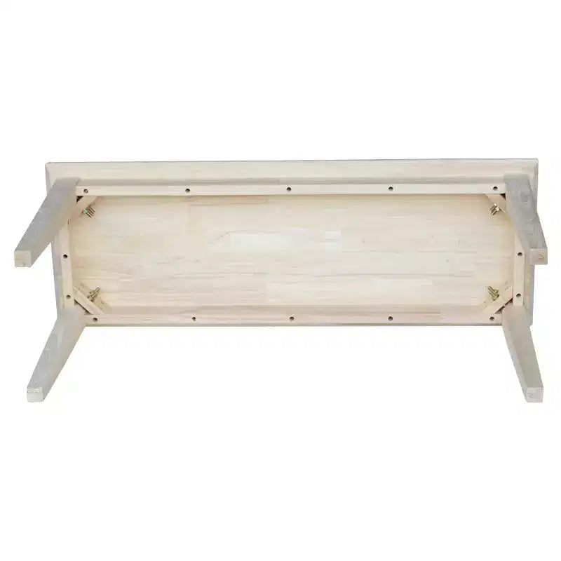 Banc classique en bois dur, 2 places, capacité de 204 kg, utilisation intérieure polyvalente