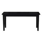 Banc classique en bois dur, 2 places, capacité de 204 kg, utilisation intérieure polyvalente