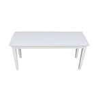 Banc classique en bois dur, 2 places, capacité de 204 kg, utilisation intérieure polyvalente
