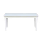 Banc classique en bois dur, 2 places, capacité de 204 kg, utilisation intérieure polyvalente
