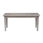 Banc classique en bois dur, 2 places, capacité de 204 kg, utilisation intérieure polyvalente