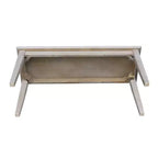 Banc classique en bois dur, 2 places, capacité de 204 kg, utilisation intérieure polyvalente