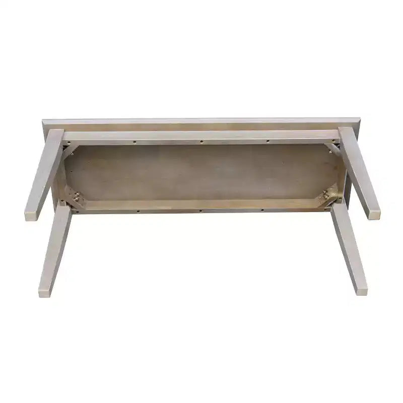 Banc classique en bois dur, 2 places, capacité de 204 kg, utilisation intérieure polyvalente