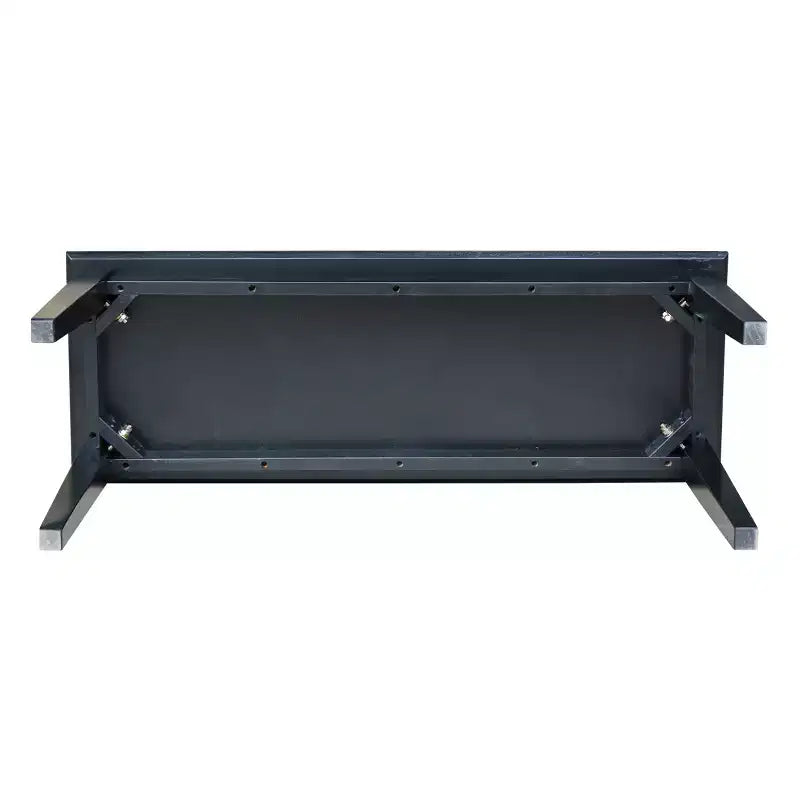 Banc classique en bois dur, 2 places, capacité de 204 kg, utilisation intérieure polyvalente