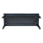 Banc classique en bois dur, 2 places, capacité de 204 kg, utilisation intérieure polyvalente