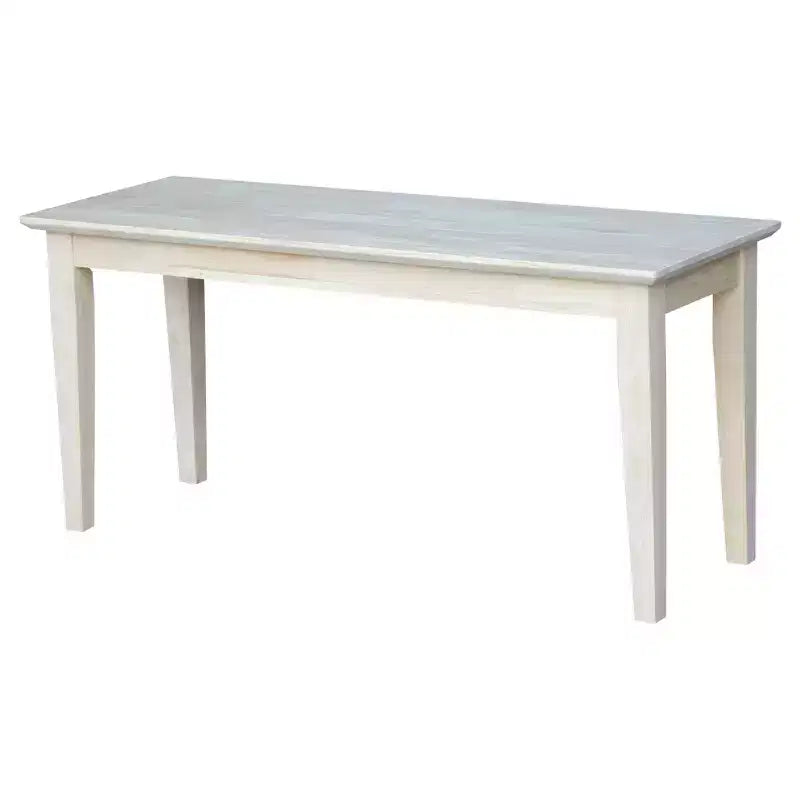 Banc classique en bois dur, 2 places, capacité de 204 kg, utilisation intérieure polyvalente