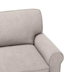 Causeuse de 61 po avec accoudoirs arrondis, coussins moelleux et cadre en bois franc