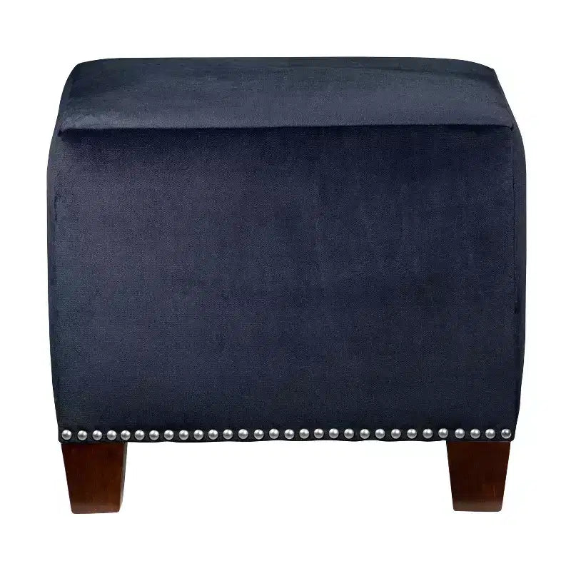 Bouton capitonné ottoman à clous carrés